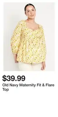 Old Navy Old Navy Maternity Fit & Flare Top offer