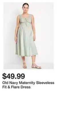 Old Navy Old Navy Maternity Sleeveless Fit & Flare Dress offer