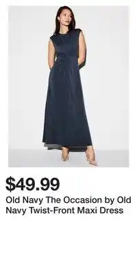 Old Navy Old Navy The Occasion by Old Navy Twist-Front Maxi Dress offer