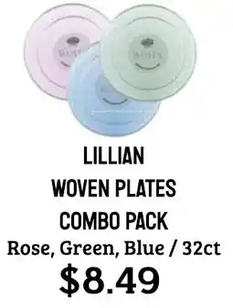 Seven Mile Market Lillian woven plates combo pack offer