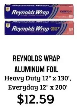 Seven Mile Market Reynolds wrap aluminum foil offer