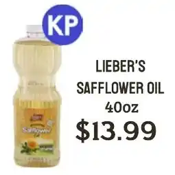 Seven Mile Market Lieber's safflower oil offer