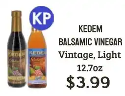 Seven Mile Market Kedem balsamic vinegar vintage, light offer