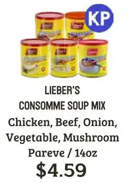 Seven Mile Market Lieber's consomme soup mix offer