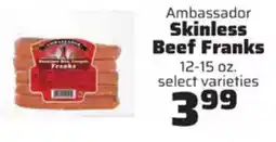 County Market Ambassador skinless beef franks offer