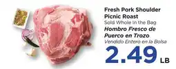 Food 4 Less Fresh Pork Shoulder Picnic Roast offer