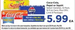 Food 4 Less Coca-Cola, Pepsi or Squirt offer