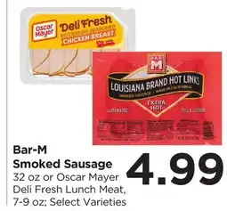 Food 4 Less Bar-M Smoked Sausage offer