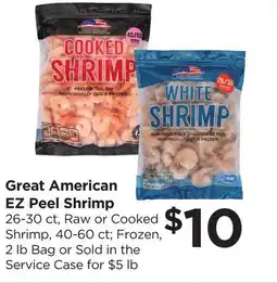 Food 4 Less Great American EZ Peel Shrimp offer