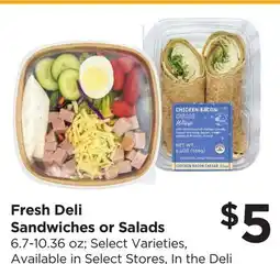 Food 4 Less Fresh Deli Sandwiches or Salads offer