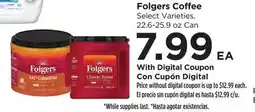 Food 4 Less Folgers Coffee offer