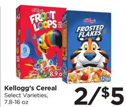 Food 4 Less Kellogg's Cereal offer