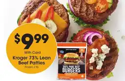 Ralphs Kroger 73% Lean Beef Patties offer