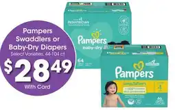 Ralphs Pampers Swaddlers or Baby-Dry Diapers offer