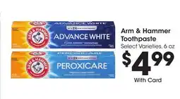 Ralphs Arm & Hammer Toothpaste offer