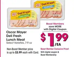 Ralphs Oscar Mayer Deli Fresh Lunch Meat offer