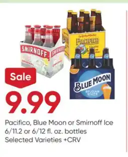 Stater Bros Pacifico, Blue Moon or Smirnoff Ice offer