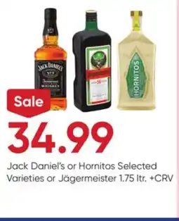 Stater Bros Jack Daniel's or Hornitos or Jägermeister offer