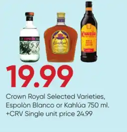 Stater Bros Crown Royal offer