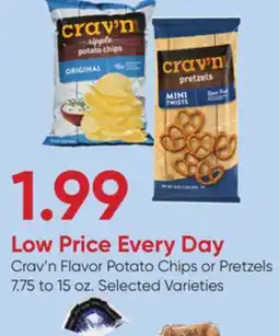 Stater Bros Crav'n Flavor Potato Chips or Pretzels offer