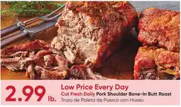 Stater Bros Pork Shoulder Bone-In Butt Roast offer