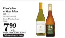 Pavilions Edna Valley or Hess Select offer