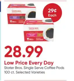 Stater Bros Stater Bros. Single Serve Coffee Pods offer