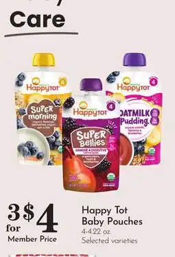 Pavilions Happy Tot Baby Pouches offer