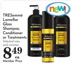 Pavilions TRESemmé Lamellar Gloss Shampoo, Conditioner or Treatments offer