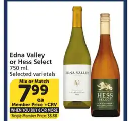 Vons Edna Valley or Hess Select offer