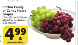 Vons Cotton Candy or Candy Heart Grapes offer