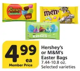 Vons Hershey's or M & M' s Easter Bags offer