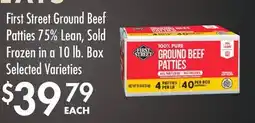 Smart & Final First Street Ground Beef Patties offer