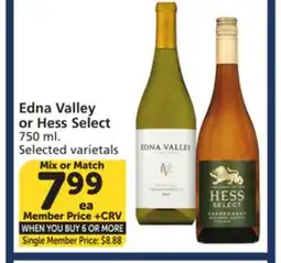 Albertsons Edna Valley or Hess Select offer