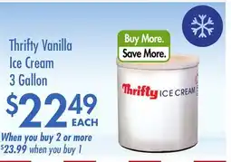 Smart & Final Thrifty Vanilla Ice Cream offer