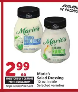 Albertsons Marie's Salad Dressing offer