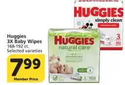 Albertsons Huggies 3X Baby Wipes offer