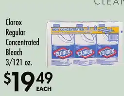 Smart & Final Clorox Regular Concentrated Bleach offer