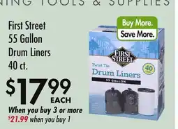 Smart & Final First Street 55 Gallon Drum Liners offer