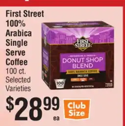 Smart & Final First Street 100% Arabica Single Serve Coffee offer