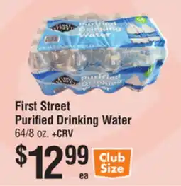 Smart & Final First Street Purified Drinking Water offer