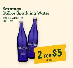 Sprouts Farmers Market Saratoga Still or Sparkling Water offer