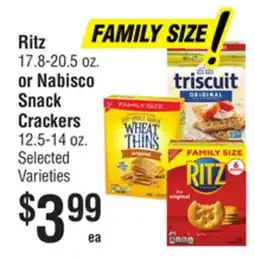 Smart & Final Ritz or Nabisco Snack Crackers offer