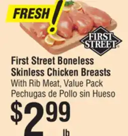 Smart & Final First Street Boneless Skinless Chicken Breasts offer