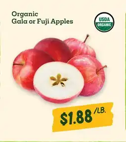 Sprouts Farmers Market Organic Gala or Fuji Apples offer