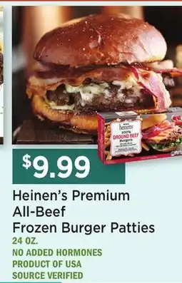 Heinen's Heinen's Premium All-Beef Frozen Burger Patties offer