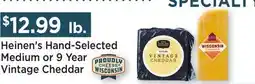 Heinen's Heinen's Hand-Selected Medium or 9 Year Vintage Cheddar offer