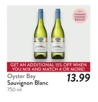 Fresh Thyme Oyster Bay Sauvignon Blanc offer