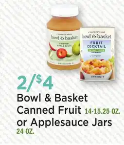 Heinen's Bowl & Basket Canned Fruit 14-15.25 OZ. or Applesauce Jars 24 OZ offer