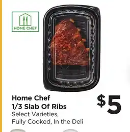 Food 4 Less Home Chef 1/3 Slab Of Ribs offer